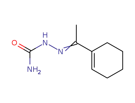 Molecular Structure of 7499-13-0 (1-(1-Cyclohexen-1-yl)ethanone semicarbazone)