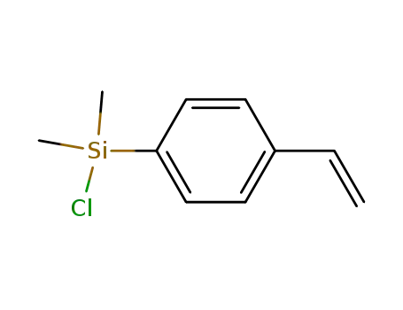 Molecular Structure of 1009-44-5 (Silane, chloro(4-ethenylphenyl)dimethyl-)