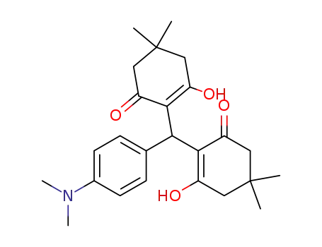 Molecular Structure of 71827-77-5 (2-Cyclohexen-1-one,
2,2'-[[4-(dimethylamino)phenyl]methylene]bis[3-hydroxy-5,5-dimethyl-)