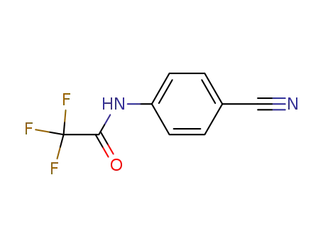 Molecular Structure of 62926-88-9 (Acetamide, N-(4-cyanophenyl)-2,2,2-trifluoro-)