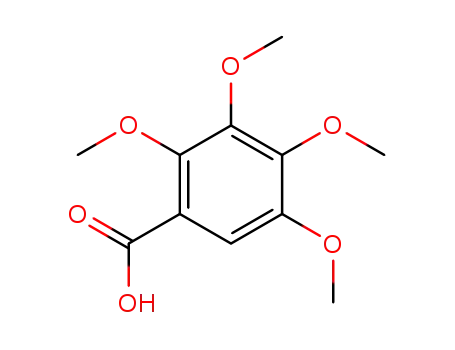 Molecular Structure of 72023-44-0 (2,3,4,5-Tetramethoxybenzoic acid)