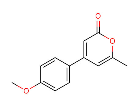 2H-Pyran-2-one, 4-(4-methoxyphenyl)-6-methyl-