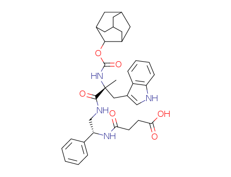 4-[[(1R)-2-[[(2R)-3-(1H-INDOL-3-YL)-2-METHYL-1-OXO-2-[[(TRICYCLO[3.3.1.13,7]DEC-2-YLOXY)CARBONYL]AMINO]PROPYL]AMINO]-1-PHENYLETHYL]AMINO]-4-OXOBUTANOIC ACID