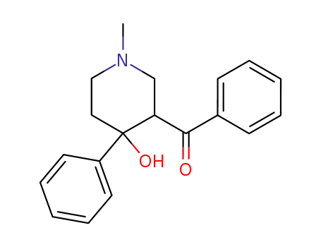 3-Benzoyl-4-hydroxy-1-methyl-4-phenylpiperidine