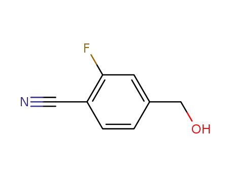 Molecular Structure of 222978-02-1 (2-FLUORO-4-(HYDROXYMETHYL)BENZONITRILE)