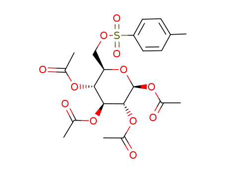 Molecular Structure of 6619-10-9 (1,2,3,4-TETRA-O-ACETYL-6-O-TOSYL-BETA-D-GLUCOPYRANOSE)