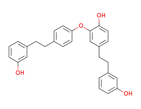 Molecular Structure of 89911-97-7 (4-(3-Hydroxyphenethyl)phenyl[2-hydroxy-5-(3-hydroxyphenethyl)phenyl] ether)