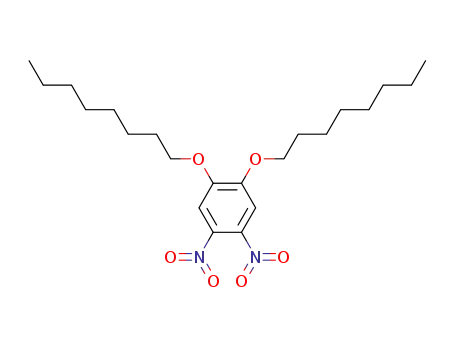 Molecular Structure of 156777-91-2 (1,2-bis(octyloxy)-4,5-dinitrobenzene)