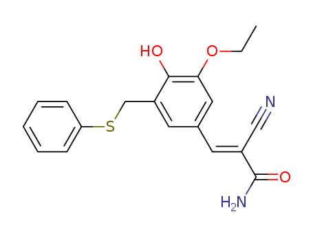 2-CYANO-3-{3-ETHOXY-4-HYDROXY-5-[(PHENYLTHIO)METHYL]PHENYL}ACRYLAMIDE