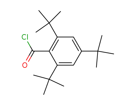 Molecular Structure of 20208-55-3 (Benzoyl chloride, 2,4,6-tris(1,1-dimethylethyl)-)