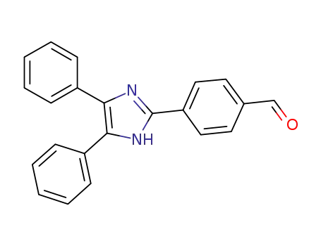 Molecular Structure of 479416-96-1 (Benzaldehyde, 4-(4,5-diphenyl-1H-imidazol-2-yl)-)