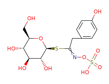 Molecular Structure of 19253-84-0 (GLUCOSINALBIN)