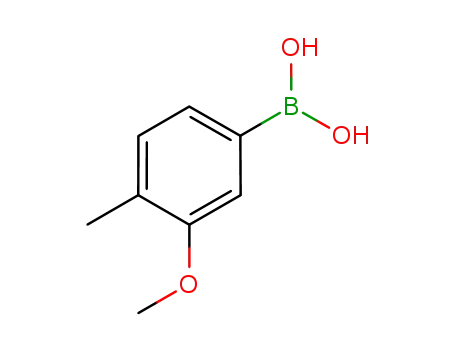 Molecular Structure of 917757-15-4 (3-Methoxy-4-methylbenzeneboronic acid, 97%)