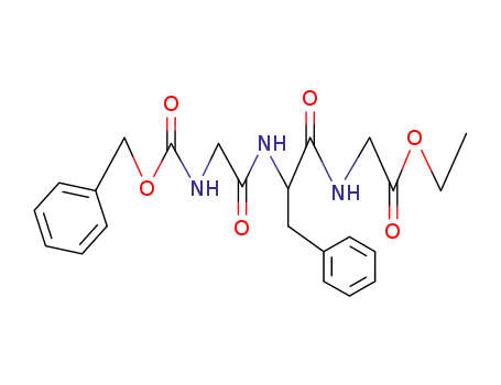 Molecular Structure of 4526-85-6 (Glycine, N-[N-[N-[(phenylmethoxy)carbonyl]glycyl]phenylalanyl]-, ethyl
ester)