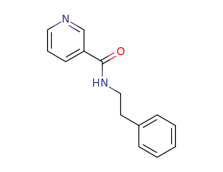 Molecular Structure of 24303-08-0 (3-Pyridinecarboxamide, N-(2-phenylethyl)-)