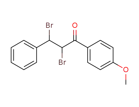 Molecular Structure of 7145-87-1 (2,3-dibromo-1-(4-methoxyphenyl)-3-phenylpropan-1-one)