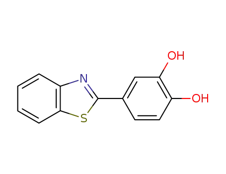 Molecular Structure of 96460-77-4 (5-Benzothiazol-2-yl-benzene-1,2-diol)