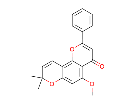 5-Methoxy-2-phenyl-8,8-dimethyl-4H,8H-benzo[1,2-b:3,4-b']dipyran-4-one