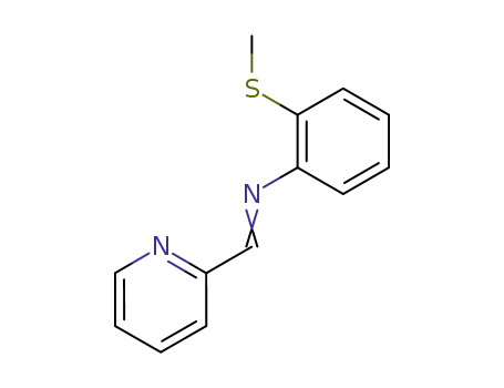 Benzenamine, 2-(methylthio)-N-(2-pyridinylmethylene)-