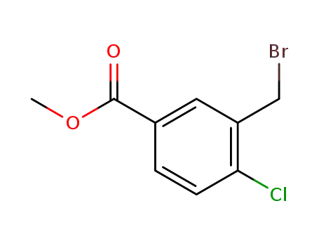 Molecular Structure of 220464-68-6 (Methyl 3-(Bromomethyl)-4-chlorobenzoate)