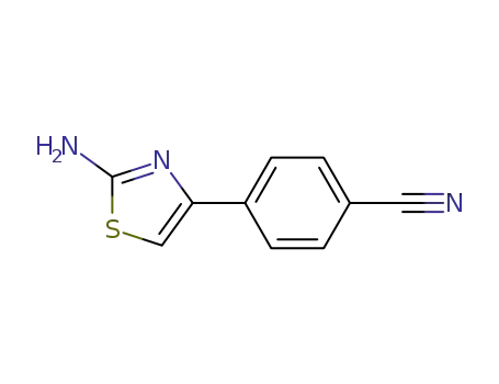 Molecular Structure of 436151-85-8 (4-(2-AMINO-THIAZOL-4-YL)-BENZONITRILE)