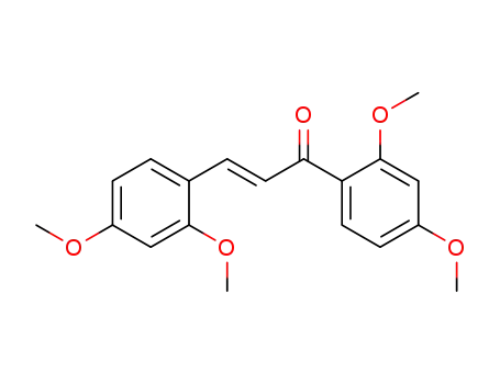 Molecular Structure of 79004-62-9 (2-Propen-1-one, 1,3-bis(2,4-dimethoxyphenyl)-, (2E)-)