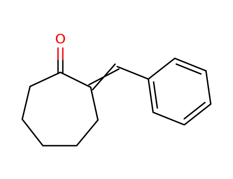 Molecular Structure of 42063-01-4 (Cycloheptanone, 2-(phenylmethylene)-)