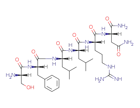 Molecular Structure of 141923-40-2 (H-SER-PHE-LEU-LEU-ARG-ASN-NH2)