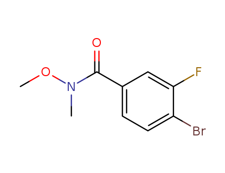 4-BROMO-3-FLUORO-N-METHOXY-N-METHYL-BENZAMIDECAS