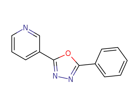 Molecular Structure of 21398-08-3 (3-(5-phenyl-1,3,4-oxadiazol-2-yl)pyridine)