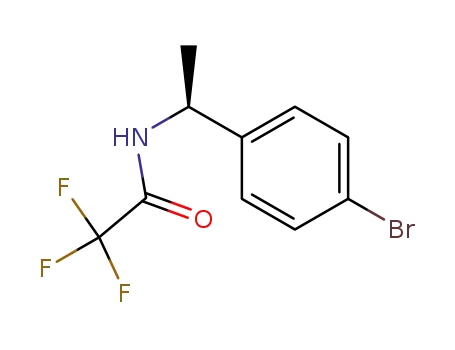 Molecular Structure of 182141-70-4 ((S)-N-(1-(4-broMophenyl)ethyl)-2,2,2-trifluoroacetaMide)
