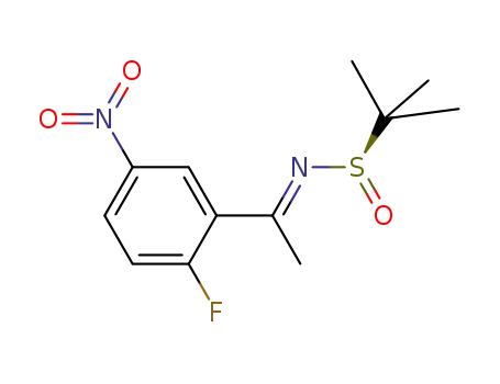 2-Propanesulfinamide, N-[1-(2-fluoro-5-nitrophenyl)ethylidene]-2-methyl-, [N(E),S(R)]-