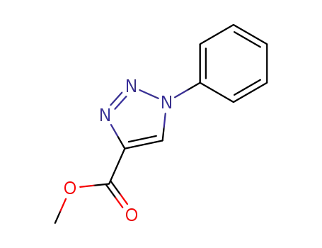 Molecular Structure of 2055-52-9 (1-Phenyl-1H-[1,2,3]triazole-4-carboxylic acid methyl ester)