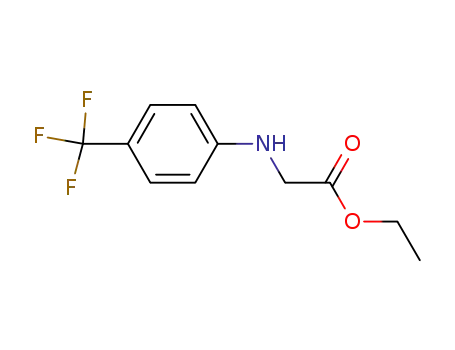 Molecular Structure of 2445-85-4 (ethyl N-[4-(trifluoromethyl)phenyl]glycinate)
