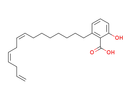 2-hydroxy-6-[(8Z,11Z)-pentadeca-8,11,14-trienyl]benzoic acid