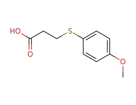 Molecular Structure of 13739-36-1 (3-[(4-METHOXYPHENYL)THIO]PROPANOIC ACID)