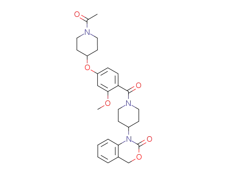 1-[1-[4-(1-acetylpiperidin-4-yl)oxy-2-methoxybenzoyl]piperidin-4-yl]-4H-3,1-benzoxazin-2-one