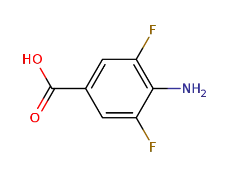 Molecular Structure of 500577-99-1 (4-Amino-3,5-difluorobenzoic acid)