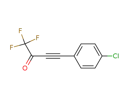 Molecular Structure of 77063-21-9 (4-(4-chlorophenyl)-1,1,1-trifluorobut-3-yn-2-one)