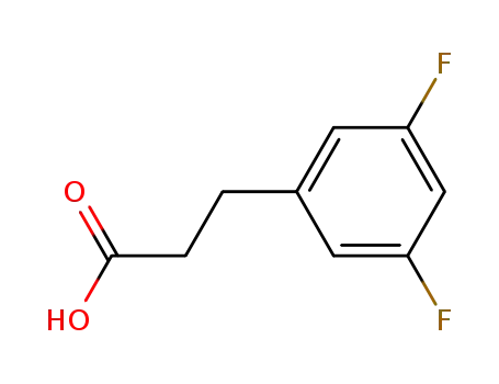 Molecular Structure of 84315-24-2 (3-(3,5-DIFLUOROPHENYL)PROPIONIC ACID)