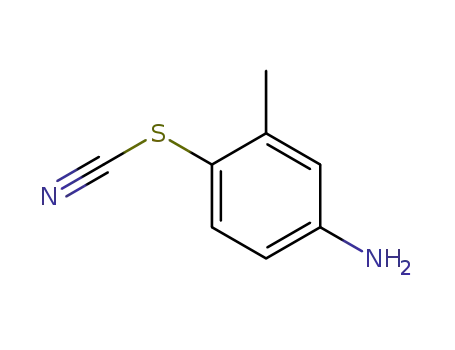 Molecular Structure of 33192-11-9 (Thiocyanic acid, 4-amino-2-methylphenyl ester)