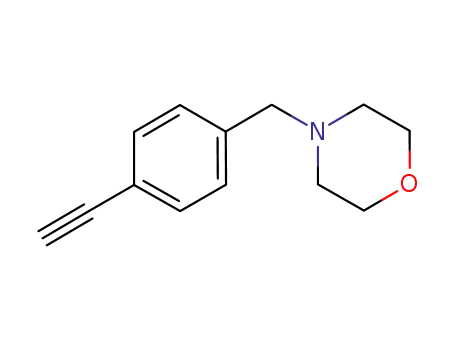 Molecular Structure of 933986-59-5 (4-(morpholinomethyl)phenylacetylene)