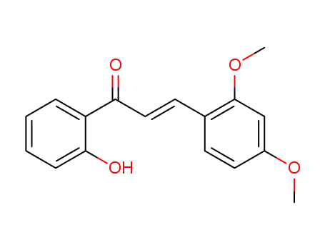 Molecular Structure of 36685-63-9 (3-(2,4-dimethoxyphenyl)-1-(2-hydroxyphenyl)prop-2-en-1-one)
