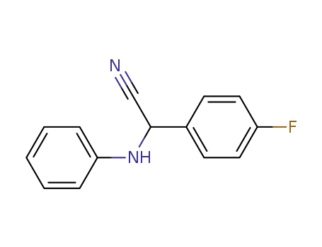Molecular Structure of 124573-71-3 (2-(4-fluorophenyl)-2-(phenylamino) acetonitrile)