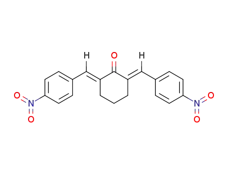 Molecular Structure of 10321-25-2 (2,6-bis(4-nitrobenzylidene)cyclohexanone)