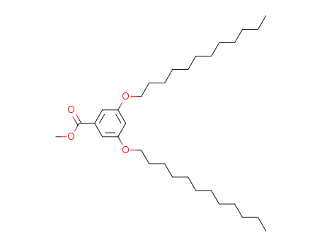 Molecular Structure of 123126-38-5 (Benzoic acid, 3,5-bis(dodecyloxy)-, methyl ester)