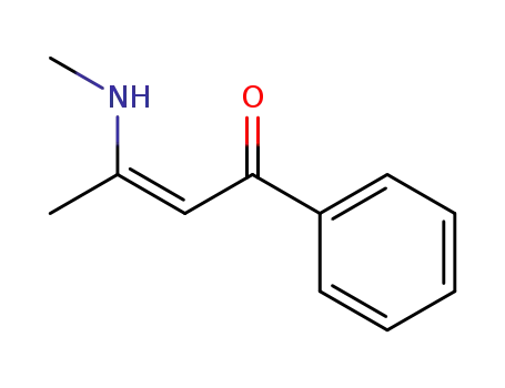 Molecular Structure of 7721-58-6 (2-Buten-1-one, 3-(methylamino)-1-phenyl-, (2Z)-)