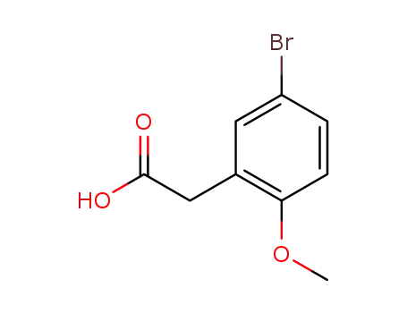 Molecular Structure of 7017-48-3 (5-BROMO-2-METHOXYPHENYLACETIC ACID)