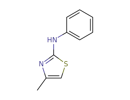 Molecular Structure of 90916-46-4 ((4-METHYL-THIAZOL-2-YL)-PHENYL-AMINE)
