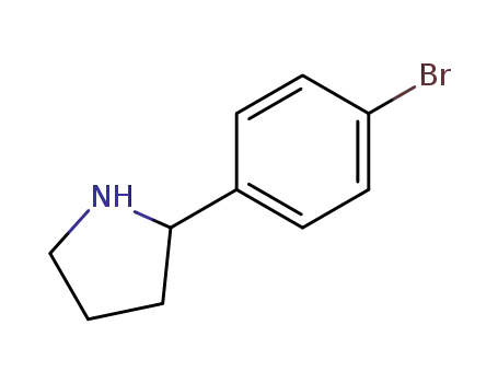 Molecular Structure of 383127-22-8 (2-(4-BROMO-PHENYL)-PYRROLIDINE)